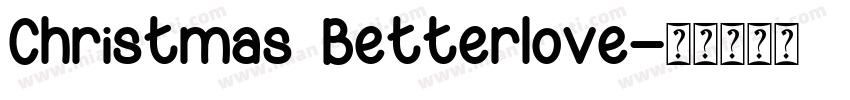 Christmas Betterlove字体转换